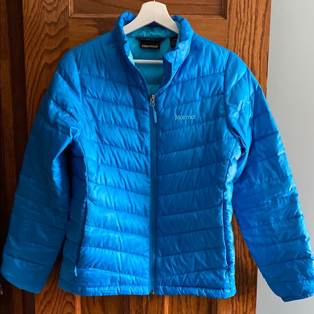 Marmot women’s Blue Puffer Jacket